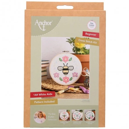 Kit De Punto De Cruz - Bee - Anchor 4 Kit De Punto De Cruz - Bee - Anchor - Imagen 2