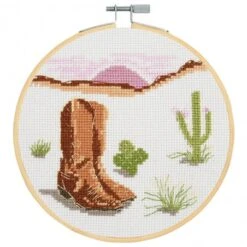 Kit De Punto De Cruz - Botas - DMC