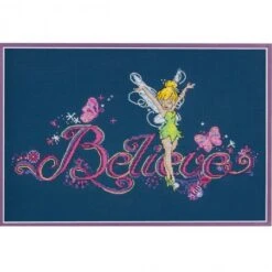 Kit De Punto De Cruz - Campanilla. Believe - Dimensions