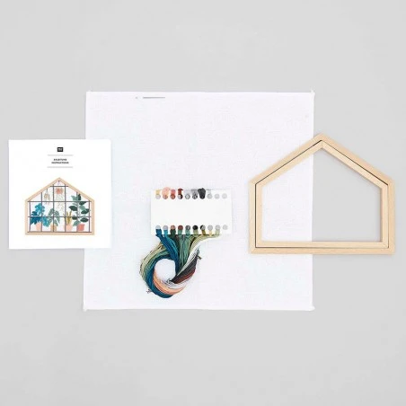 Kit De Punto De Cruz Casa De Madera - Urban Jungle - Rico Design 5 Kit De Punto De Cruz Casa De Madera - Urban Jungle - Rico Design - Imagen 3