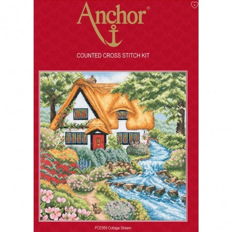 Kit De Punto De Cruz - Cottage Stream - Anchor 4 Kit De Punto De Cruz - Cottage Stream - Anchor - Imagen 2