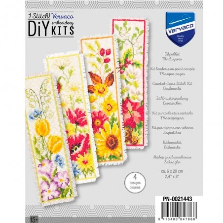 Kit De Punto De Cruz De 4 Marcapáginas Cuatro Estaciones - Vervaco 5 Kit De Punto De Cruz De 4 Marcapáginas Cuatro Estaciones - Vervaco - Imagen 3