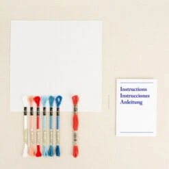 Kit De Punto De Cruz - Flores Populares - DMC 8 Kit De Punto De Cruz - Flores Populares - DMC -Las Tijeras Magicas Tienda kit de punto de cruz flores populares dmc 2