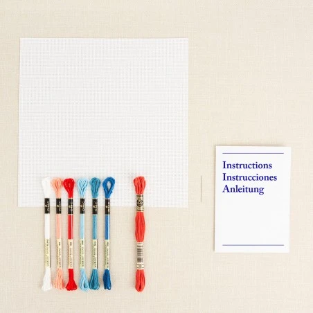 Kit De Punto De Cruz - Flores Populares - DMC 5 Kit De Punto De Cruz - Flores Populares - DMC - Imagen 3