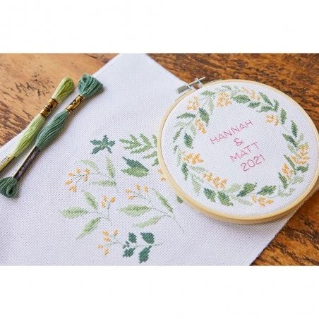 Kit De Punto De Cruz - Follaje Delicado - DMC 4 Kit De Punto De Cruz - Follaje Delicado - DMC - Imagen 2