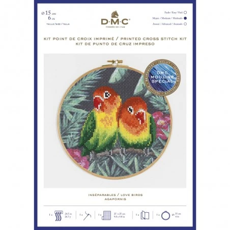 Kit De Punto De Cruz - Inseparables - DMC 4 Kit De Punto De Cruz - Inseparables - DMC - Imagen 2