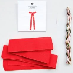 Kit De Punto De Cruz Lazo - It's Christmas Time - Rico Design -Las Tijeras Magicas Tienda kit de punto de cruz lazo it s christmas time rico design 3