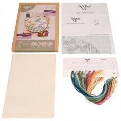 Kit De Punto De Cruz - Linen Meadow Dragonfly - Anchor -Las Tijeras Magicas Tienda kit de punto de cruz linen meadow dragonfly anchor 2