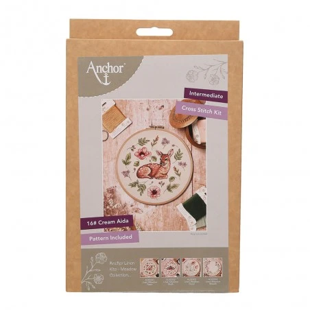 Kit De Punto De Cruz - Linen Meadow Fawn - Anchor 4 Kit De Punto De Cruz - Linen Meadow Fawn - Anchor - Imagen 2