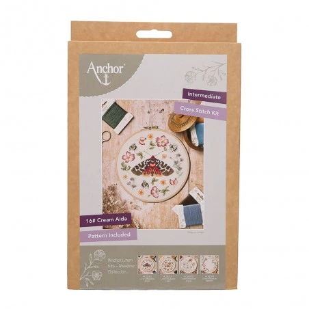 Kit De Punto De Cruz - Linen Meadow Moth - Anchor 4 Kit De Punto De Cruz - Linen Meadow Moth - Anchor - Imagen 2