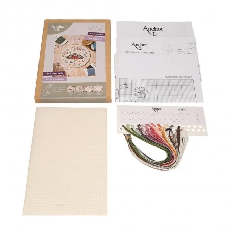 Kit De Punto De Cruz - Linen Meadow Moth - Anchor 5 Kit De Punto De Cruz - Linen Meadow Moth - Anchor - Imagen 3