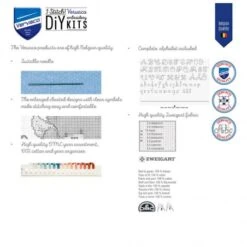 Kit De Punto De Cruz Medidor De Altura Para Niños - Animales Marinos - Vervaco -Las Tijeras Magicas Tienda kit de punto de cruz medidor de altura para ninos animales marinos vervaco 3