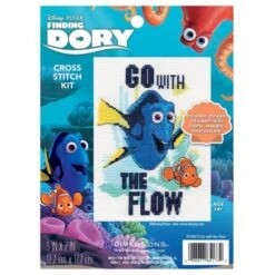 Kit De Punto De Cruz - Nemo. Go With The Flow - Dimensions -Las Tijeras Magicas Tienda kit de punto de cruz nemo go with the flow dimensions 1