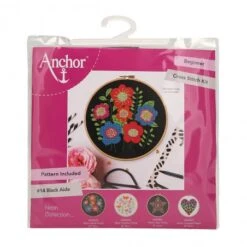 Kit De Punto De Cruz - Neon Bold Floral - Anchor -Las Tijeras Magicas Tienda kit de punto de cruz neon bold floral anchor 2
