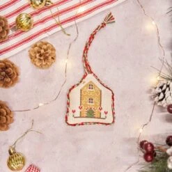 Kit De Punto De Cruz Para Navidad - Gingerbread Houses - Anchor -Las Tijeras Magicas Tienda kit de punto de cruz para navidad gingerbread houses anchor 2