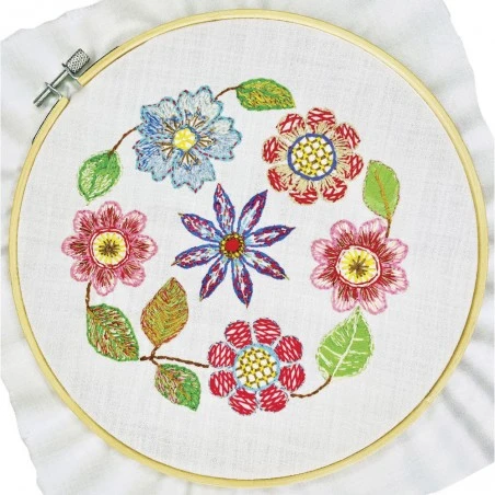 Kit De Bordado Para Principiantes - Flores - Pony 4 Kit De Bordado Para Principiantes - Flores - Pony - Imagen 2