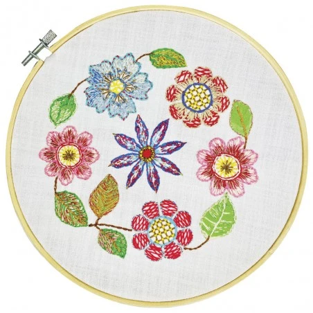 Kit De Bordado Para Principiantes - Flores - Pony 3 Kit De Bordado Para Principiantes - Flores - Pony