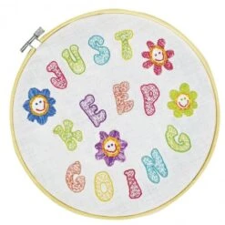 Kit De Bordado Para Principiantes - Just Keep Going - Pony