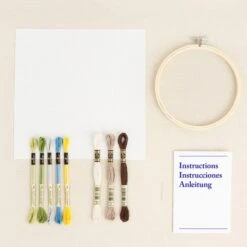 Kit De Punto De Cruz - Regadera Con Flores - DMC -Las Tijeras Magicas Tienda kit de punto de cruz regadera con flores dmc 2