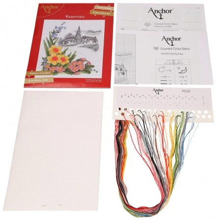 Kit De Punto De Cruz - Días De Primavera - Anchor 4 Kit De Punto De Cruz - Días De Primavera - Anchor - Imagen 2