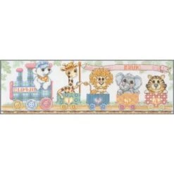 Kit De Punto De Cruz - Train Birth Sampler - Anchor