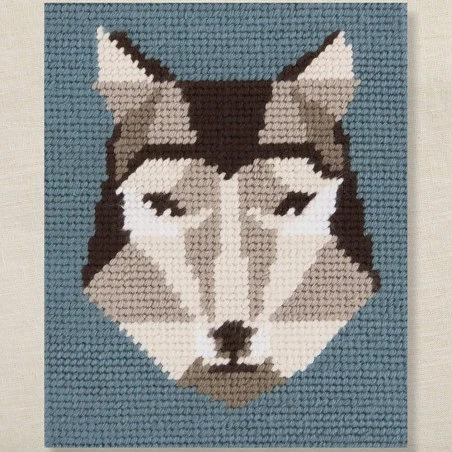 Kit De Tapicería - Lobo Geométrico - DMC 4 Kit De Tapicería - Lobo Geométrico - DMC - Imagen 2