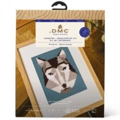 Kit De Tapicería - Lobo Geométrico - DMC 8 Kit De Tapicería - Lobo Geométrico - DMC -Las Tijeras Magicas Tienda kit de tapiceria lobo geometrico dmc 2