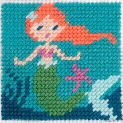 Kit De Tapiceria - Marina La Sirena - DMC 9 Kit De Tapiceria - Marina La Sirena - DMC -Las Tijeras Magicas Tienda kit de tapiceria marina la sirena dmc 2