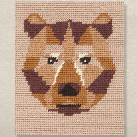 Kit De Tapicería - Oso Geométrico - DMC 4 Kit De Tapicería - Oso Geométrico - DMC - Imagen 2