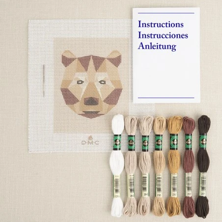 Kit De Tapicería - Oso Geométrico - DMC 6 Kit De Tapicería - Oso Geométrico - DMC - Imagen 4