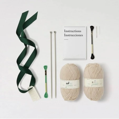 Kit De Tricot - Gorrito Y Patucos De Bebé - DMC 4 Kit De Tricot - Gorrito Y Patucos De Bebé - DMC - Imagen 2