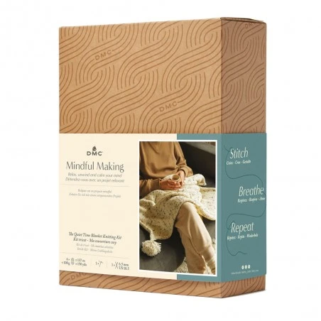 Kit De Tricot - Manta Cálida - DMC 3 Kit De Tricot - Manta Cálida - DMC