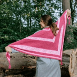 Kit Durable Autumn Mosaic Shawl CAL 2021