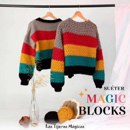 Kit - Jersey A Rayas Magic Blocks - Las Tijeras Mágicas 5 Kit - Jersey A Rayas Magic Blocks - Las Tijeras Mágicas - Imagen 3