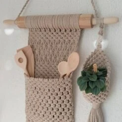 Kit Macramé Organizador De Utensilios De Cocina Ratatouille - Hoooked -Las Tijeras Magicas Tienda kit macrame organizador de utensilios de cocina ratatouille hoooked 3