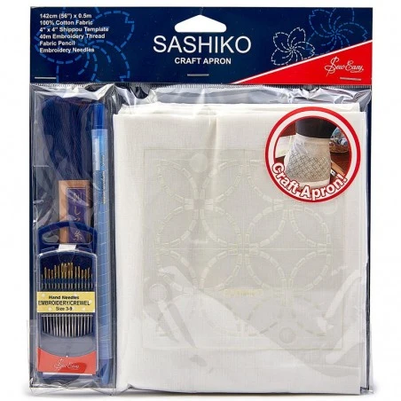 Kit Para Delantal Sashiko - Sew Easy 3 Kit Para Delantal Sashiko - Sew Easy