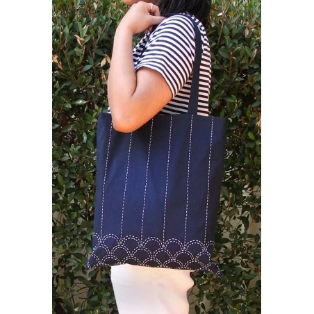 Kit Para Bolso Sashiko - Sew Easy 4 Kit Para Bolso Sashiko - Sew Easy - Imagen 2