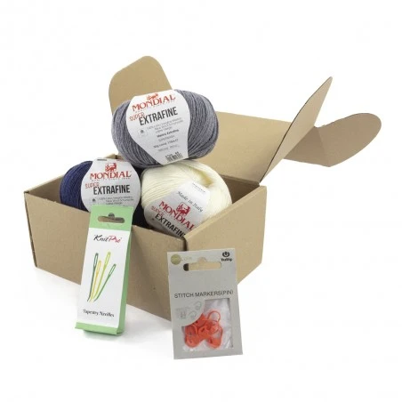 Kit Para Tejer Mitones - Mitones Navideños 5 Kit Para Tejer Mitones - Mitones Navideños - Imagen 3