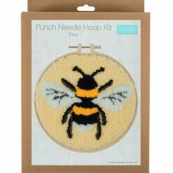 Kit Punch Needle Con Bastidor - Hoop Bee - Trimits 7 Kit Punch Needle Con Bastidor - Hoop Bee - Trimits -Las Tijeras Magicas Tienda kit punch needle con bastidor hoop bee trimits 2