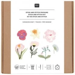 Kit Stick & Stitch - Flores - Rico Design 7 Kit Stick & Stitch - Flores - Rico Design -Las Tijeras Magicas Tienda kit stick stitch flores rico design 1