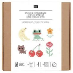 Kit Stick & Stitch Pixel Art - Mix - Rico Design -Las Tijeras Magicas Tienda kit stick stitch pixel art mix rico design 1
