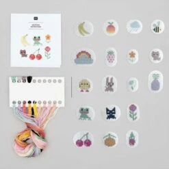 Kit Stick & Stitch Pixel Art - Mix - Rico Design -Las Tijeras Magicas Tienda kit stick stitch pixel art mix rico design 2