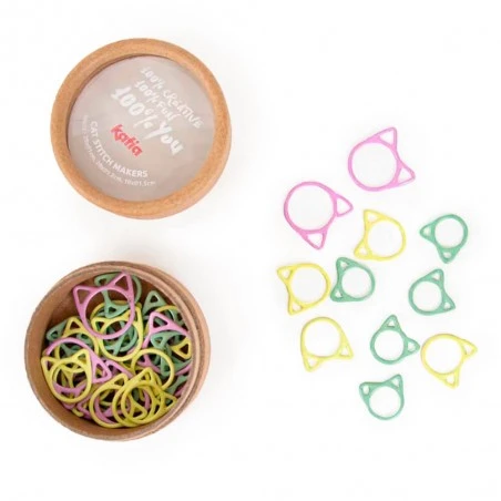 Marcadores De Punto Con Forma De Gato - Katia 3 Marcadores De Punto Con Forma De Gato - Katia