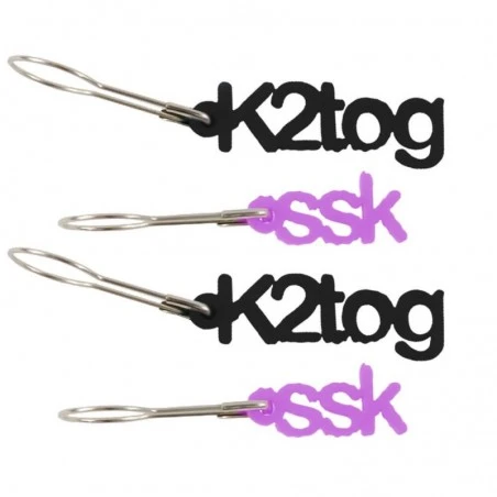 Marcadores De Punto - K2TOG Y SSK - Lazadas 3 Marcadores De Punto - K2TOG Y SSK - Lazadas
