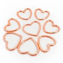 Marcadores De Puntos Corazón - Rose Gold - PPY