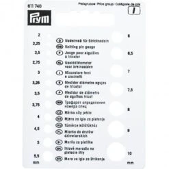 Medidor De Agujas De Tricotar - Prym