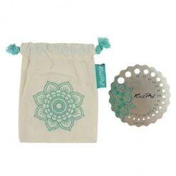 Medidor De Agujas Plateado - The Mindful Collection - KnitPro -Las Tijeras Magicas Tienda medidor de agujas plateado the mindful collection knitpro 2