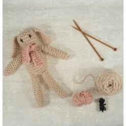 Mi Primer Kit De Tricot - Conejito Con Bufanda - Trimits 12 Mi Primer Kit De Tricot - Conejito Con Bufanda - Trimits -Las Tijeras Magicas Tienda mi primer kit de tricot conejito con bufanda trimits 4