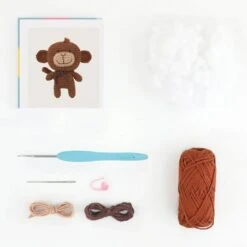 Kit Mini Amigurumi Mimi The Monkey - Anchor 6 Kit Mini Amigurumi Mimi The Monkey - Anchor -Las Tijeras Magicas Tienda mini kit de amigurumi mimi the monkey anchor 1