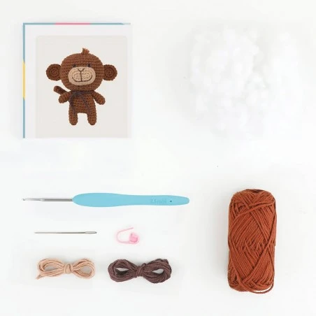 Kit Mini Amigurumi Mimi The Monkey - Anchor 4 Kit Mini Amigurumi Mimi The Monkey - Anchor - Imagen 2